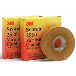 3M 2520-3/4X60FT Tape, 60 ft L 3/4 in W, Yellow