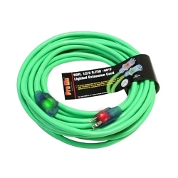 Pro Glo D17444050 Extension Cord, Electrical Ratings: 125 V, 15 A, 1875 W, 50 ft L Cord, (3) Conductors