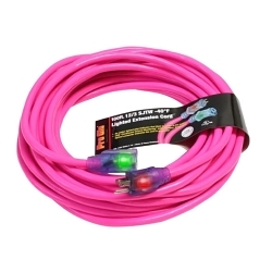 Pro Glo D17445100 Extension Cord, Electrical Ratings: 125 V, 15 A, 1875 W, 100 ft L Cord, (3) Conductors