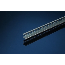 IBOCO OMEGA 3AF1 DIN RAIL, 1METER, STEEL, DEEP WITH HOLES