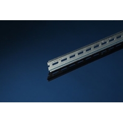 IBOCO OMEGA 3F1 DIN RAIL, 1METER, STEEL WITH HOLES (130'