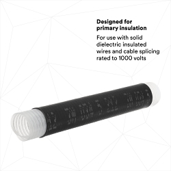 3M™ 7000006132 8420 Cold Shrink Insulator, 30.1 mm Dia Min, 13.9 mm Max Diameter, 1400 psi Tensile Strength, EPDM Rubber Insulation