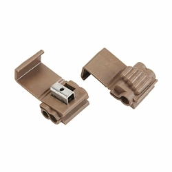 3M™ 7100167058 567-POUCH Run and Tap Connector, 12 to 10 AWG (Tap), 18 to 14 AWG (Run) Solid/Stranded Wire, Polypropylene Insulation, Brass