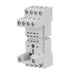 ABB 1SVR405651R3000 Standard Socket, For Use With CR-M Series Relays with 2 and 4CO (SPDT) Output Contacts