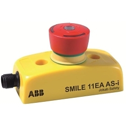ABB 2TLA030052R0000 Blank Non-Illuminated Emergency Stop Button With AS-i Safety Signal, 52 mm L x 40 mm W x 97 mm H