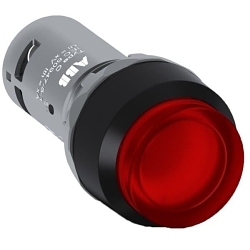 ABB CP3-12R-01 Compact Blank Extended Illuminated Push Button, 0.03 m W x 0.055 m D x 0.03 m H, 1NC Contact, Push Button Operator, Red