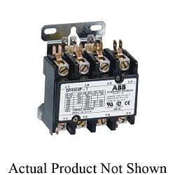 ABB DP40C4P-C Non-Reversing Definite Purpose Contactor, 277 VAC V Coil, 40 A, 4NO SPDT Contact, 4 Poles