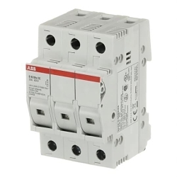 ABB E93/30SCC E90CC Fuse Holder, 600 VAC/VDC, 30 A, 3 W Power Rating, 10 to 16 AWG Wire, 3 Poles
