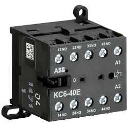 ABB KC6-40E-01 Mini Contactor Relay, 5 A, 4NO 4 Form A Contact, 24 VDC V Coil