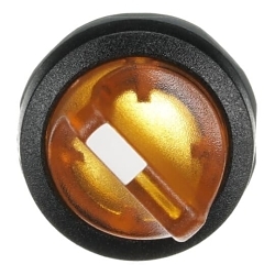 ABB M2SS2-11Y M2SS Illuminated Modular Rotary Selector Switch Operator, 30 mm, Short Lever Operator, 2 Positions, Black/Yellow