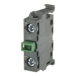 ABB MCB-10B Modular Non-illuminated Contact Block, 22 mm, 1NO Contact, 6 A at 230 VAC, 5 A at 24 VDC, 1.1 A at 125 VDC Contact, Silver Tipped Contact