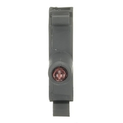 ABB MLBL-04R MLBL Illuminated Modular LED Block, 0.035 m L x 0.044 m W x 0.01 m H, LED Lamp, 110 to 130 VAC, Screw Terminal, Red