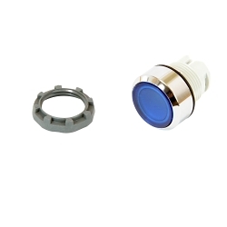 ABB MP1-31L Modular Illuminated Pushbutton, 0.029 mm H x 0.029 mm W x 0.033 mm D, Blue