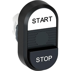 ABB MPD19-11G Illuminated Modular Double Pushbutton Operator, 30 mm, Flush/Extended Operator, Green