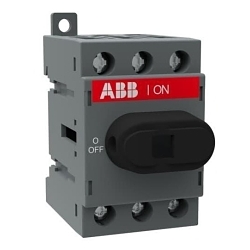 ABB OT40F3 Front Operated Non-Fusible Disconnect Switch, 750 VAC, 40 A, 10 hp at 240 VAC, 20 hp at 480 VAC, 25 hp at 600 VAC, 3 Poles