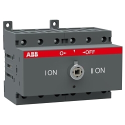 ABB OT63F3C Open Transition Manual Change Over Switch, 750 V, 60 A, 22 kW Power Rating, IP20 Enclosure