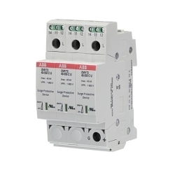 ABB System pro M compact® OVRT23L40550PTSU OVR Type 2 Surge Protective Device, 550/1100 V, 50/60 Hz, 3 Poles, 200 kA SCCR, 3 Phase
