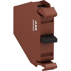 ABB P9B-11VN P9B Contact Block, 22 mm, 1NO-1NC Contact, Momentary/Break Before Make Action, Brown