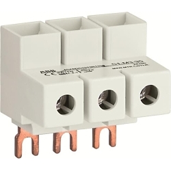ABB S1-M3-35 Flat Power Infeed Block, 3 Poles, For Use With Model MS116/MS132 and MO132 Manual Motor Starter