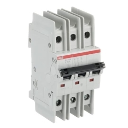 ABB SU203M-K10 SU200M High Performance Miniature Circuit Breaker, 277/480Y VAC, 48/96 VDC, 10 A, 10 kA Interrupt, 3 Poles, Thermal Magnetic Trip