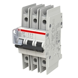 ABB SU203M-K20 SU200M High Performance Miniature Circuit Breaker, 277/480Y VAC, 48/96 VDC, 20 A, 10 kA Interrupt, 3 Poles, Thermal Magnetic Trip