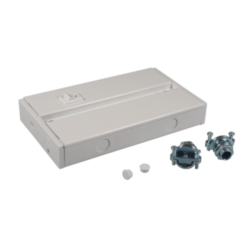 American Lighting ALC-BOX-WH Complete Direct Wire Hardwire Junction Box, 7-3/8 in L x 2-1/8 in W x 1 in D