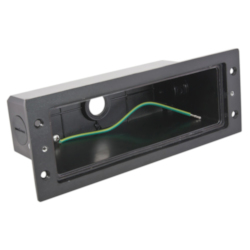 American Lighting BB2-HSG Durable Rough-In Brick Light Housing, For Use With BB2 Series 100 to 277 VAC, 60 Hz LED Brick Light, Die Cast Zinc Magnesium, Black