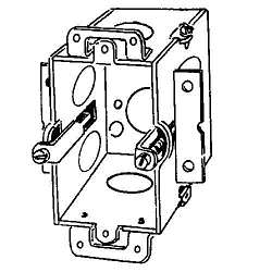 Appleton® 222-OW Square Corner Gangable Switch Box, Steel, 12.5 cu-in Capacity, 1 Gangs, 7 Knockouts