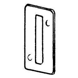 Appleton® ETP™ 2520 Handy Box Cover, 3-3/4 in L x 1-1/2 in W, Blank Cover, Steel