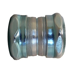 Appleton® ETP™ 6200GSR 6000GSR Compression Concretetight EMT Conduit Coupling, 2 in, Steel, Electro-Plated Zinc