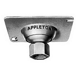 Appleton® UNILETS™ 8456R Ball Swivel Hanger Cover, 3/4 in, For Use With SHC Flexible Fixture Hanger, Malleable Iron/Steel