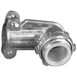Appleton® NEER™ AC-400-D Non-Insulated Conduit Connector With Locknut, 4 in Trade, For Use With Armored/FMC/Metal Clad Cable, Die Cast Zinc, Natural/Zinc Plated