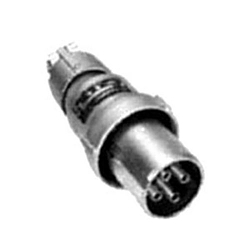 Appleton® Powertite® ACP1023CD ACP 1-Phase Grounding Style 2 Weatherproof Clamping Ring Plug, 250/600 VAC/VDC, 100 A, 3 Poles, 2 Wires