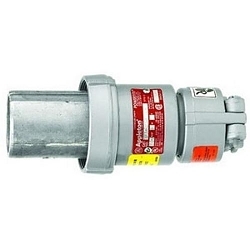 Appleton® Powertite® ACP6044BC ACP 3-Phase Grounding Style 1 Clamping Ring Plug, 250/600 VAC/VDC, 60 A, 4 Poles, 4 Wires, Metallic