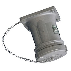 Appleton® Powertite® ADR1044 ADR 3-Phase Grounding Style 1 Pin and Sleeve Receptacle With Spring Door and Screw Cover, 600 VAC, 250 VDC, 100 A, 4 Poles, 4 Wires