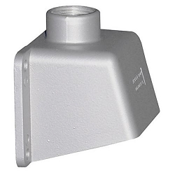 Appleton® AEE23 Weatherproof Mounting Box With Angle Opening, For Use With 30 A Pin and Sleeve Receptacles, 4.12 in H x 5 in W x 3.33 in D, Copper Free Aluminum