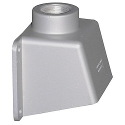 Appleton® AEE46 Weatherproof Mounting Box With Angle Opening, For Use With 60 A Pin and Sleeve Receptacles, 5.41 in H x 6.38 in W x 4-1/4 in D, Copper Free Aluminum