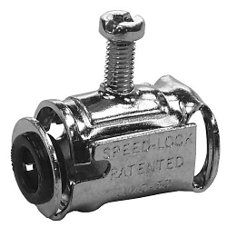 Appleton® ETP™ AMC-50 Insulated Throat Box Connector, 1/2 in Trade, 1/2 in Knockout, Steel, Electro-Plated Zinc