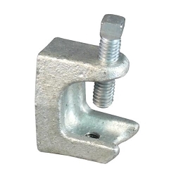 Appleton® BH-502 Beam Clamp, 3/8-16 Rod, 1 in Flange, 750 lb Load, Malleable Iron, Hot Dipped Galvanized