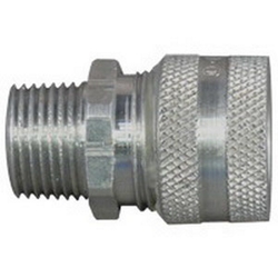 O-Z/Gedney CG-3150 Strain Relief Straight Cord Connector, 1/2 in Trade, 5/16 to 7/16 in Cable Openings, Aluminum