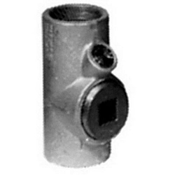 Appleton® UNILETS® EYSF50 Dust-Ignitionproof Explosionproof Raintight Conduit Sealing Fitting, 1/2 in, For Use With IMC/Threaded Rigid Metallic Conduit, Malleable Iron, Triple Coated