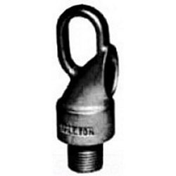 Appleton® UNILETS™ FHLM75 Flexible Male Fixture Hanger Loop With 5/8 in Dia Wireway, For Use With Threaded Metal Rigid and IMC Conduit, 3/4 in Size, 350 lb Capacity, Malleable Iron