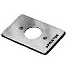 Appleton® FSK-1R-Y Device Box Cover, 4-9/16 in L x 2-13/16 in W, Steel