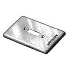 Appleton® FSK-1TS Device Box Cover, 4-9/16 in L x 2-13/16 in W, Tumbler/Toggle Switch Cover, Steel