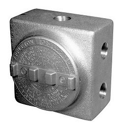 Appleton® UNILETS™ GRSS100 Dust-Ignitionproof Raintight Explosionproof Conduit Outlet Box With Multiple Hubs and Cover, 1 in, 3.38 in Cover Opening, 29 cu-in, Epoxy Powder Coated