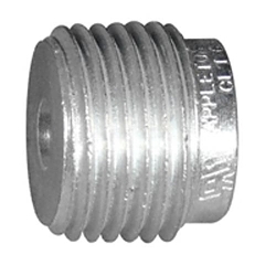 Appleton® RB75-50 Reducing Bushing, 3/4 x 1/2 in Trade, Steel, Zinc Electroplated