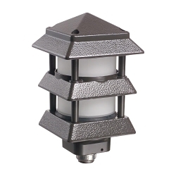 Arlington Gard-N-Post™ GPP60B Pagoda 3-Wire Landscape Light, Fluorescent/Halogen/Incandescent Lamp