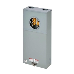 B-Line 125 TB Overhead Ring Self-Contained Single Underground Meter Socket Enclosure, NEMA 3R Rating, Steel