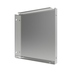 B-Line 1212 E NK Wireway End, 12 in W x 12 in H, For Use With NEMA 1/IP30 Screw Cover Lay-In Wireway, Steel, Gray