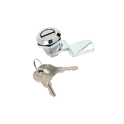 B-Line 25270 A Slotted Flush Latch Kit, Latching Handle, For Use With NEMA 4/12/13 Enclosures, Polished Chrome